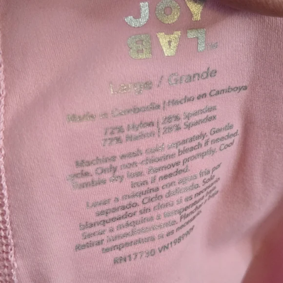 NWT JoyLab Low-Rise Flare Leggings Pink Large - Picture 2 of 16